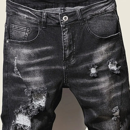 Fashion Men's Jeans Pants Stretch Blue Skinny Jeans For Men Casual Slim Fit Denim Pants Korean Style Male Trousers Jeans