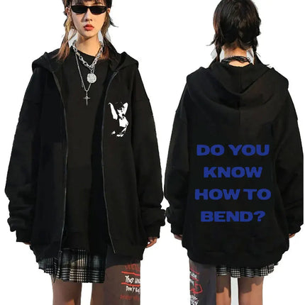 Hit Me Hard and Soft DID I BERAK YOUR HEART? Zipper Hoodies Men Women Clothing Pullovers Fashion Hip Hop Zip Up Sweatshirt Coats