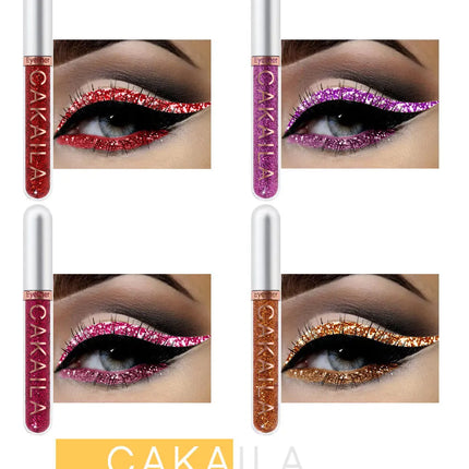 Liquid Eyeliner 8pc/set | Matte Glitter | Waterproof Sweat-Proof Ultra-Fine Quick-Dry | Smooth Precise Smudge-Proof Shimmer Y2K