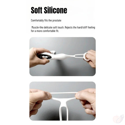 EMS Electric Shock Prostate Massager with Heat Dual Motor Wireless Remote Anal Vibrator Perineum Stimulator Sex Toys for Men