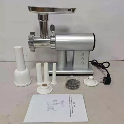 Meat Grinder Electric 2000W, Stainless Steel Food Grinder with Sausage Stuffer, Mini Electric Grinder Quiet Electric Meat Mincer