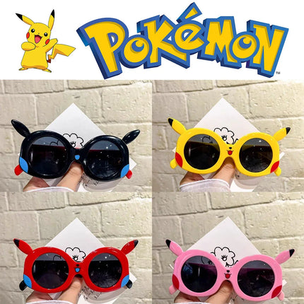 Kawaii Pokemon Pikachu Anti Glare Goggles Cartoon Vacation Travel Outdoor Sun Protection Glasses Student Sunglasses Girls Gifts