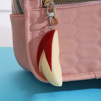 Artistic Rabbit Apple Segment Keychain; Interesting Bag Pendant Gift Item