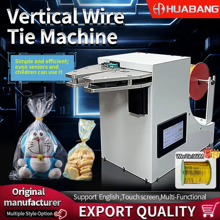 Semi Automatic Food Processing Cable Tie Machine for Candy Toast Bag Durable Cable Tie Equipmen Adjustable Tension for USB Wires