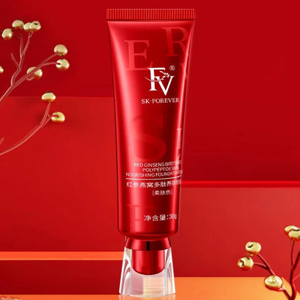 FV Foundation and F4 Brush Face Makeup set Oil-control Base Concealer  Makeup Eye Contour Spot Dark Circle Correcting Skin