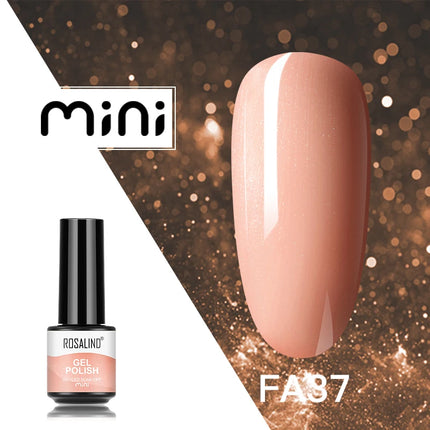 ROSALIND Shiny Gel Nail Polish Soak Off Gel Varnishes Nail Art Semi Permanent UV Glitter Nail Gel Polish Base Top Coat Enamel