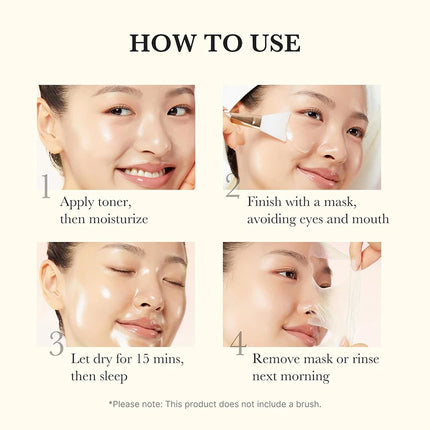 Kojic Acid Wrapping Face Mask Overnight Peel Off Facial Mask With Turmeric Vitamin C For Brighten Defends Korean Skin Care