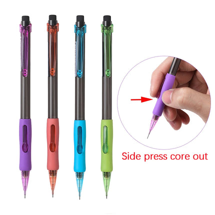8Pcs/Set 0.5/0.7/0.9mm Plastic Mechanical Pencil Smooth Writing Drawing Automatic Pencil Office School Stationery Supplies