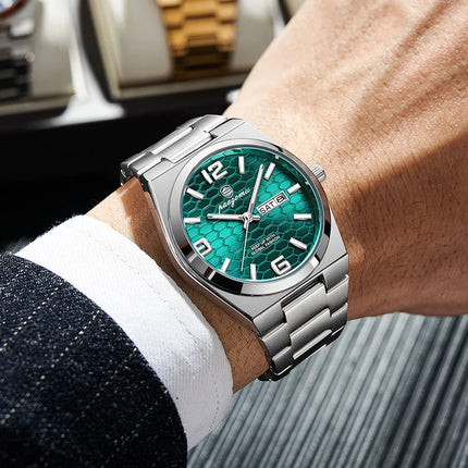 PAAZOMU Sport Luxury Men's Wristwatch High Quality Waterproof Luminous Watch For Men Fashion Date Week Quartz Men's Watches Reloj