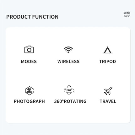 MEUYAG 2025 new Expandable Portable Tripod Selfie Stick With Remote With Detachable BT Wireless Remote Compatible for iPhone