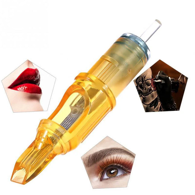 5/10 PCS Tattoo Needle Permanent Makeup Cartridge Needles Tip Replacement For  MTS Tattoo Machine Kit Eyebrow RL/RS/RM/M1
