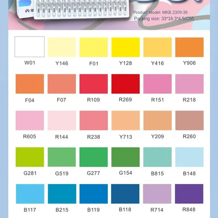 GRASP 120/1 Colors Acrylic Marker Pens Waterproof Pen Soft Brush Nib Student Art for Glass Stone Art School Supplies Stationery