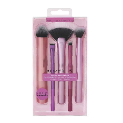 Portable Makeup Brush Set Foundation Blush Highlighter Brush Long Handle Artificial Fiber Brushes Box Packaged for General Use