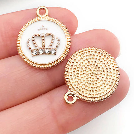 10/16-piece Drop Oil Little Chic Lady Set, suitable for DIY handmade necklace, bracelet, and earring accessory materials.