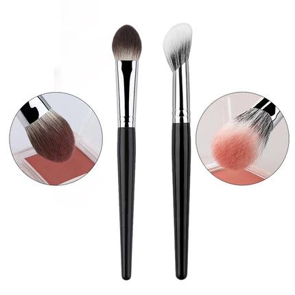 Peach Heart Blusher Brush Powder Blush Cream Liquid Blush Makeup Brushes Flat Small Precise Blush Brush Makeup Tools
