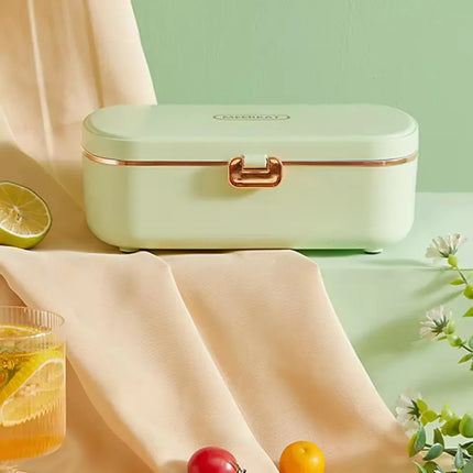 900ML Portable Food Warmer with Heat Preservation Self-Heating Steaming Cooking 304 Stainless Steel Office Thermal Lunch Boxes