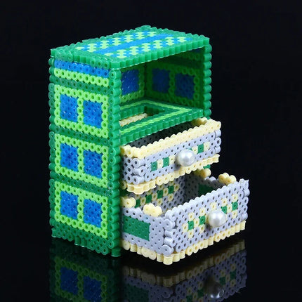 DIY Plastic 5mm Perler Hama Beads Fuse Beads Toys Eco-friendly Material Pegboard Iron Pixel Puzzle Birthday Gift for Boys Girls