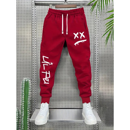 Geometric Print Casual Men'S Pants Street Fitness Multi-Functional Outfit Elastic Stretch Fabric