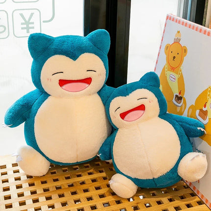 35cm Pokemon Snorlax Plush Toy Cute Sleeping Stuffed Animal Soft Kawaii Anime Doll Big Belly Hugging Pillow Christmas Gift Kids
