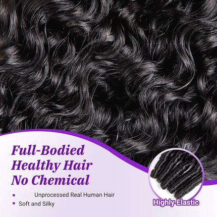 12A Human Braiding Hair for Boho Braids Burmese Curly Spiral Ends Bulk Unprocessed Virgin Hair 1 Bundles/Lot 60g/1Pack Salon-Quality Deep Wave Bulk Human Hair For Braiding