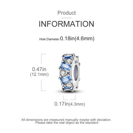 Charm Silver 925 Beads Blue Series Fit Bracelet Charms DIY Original Fashion  Pendants For Jewelry Maing