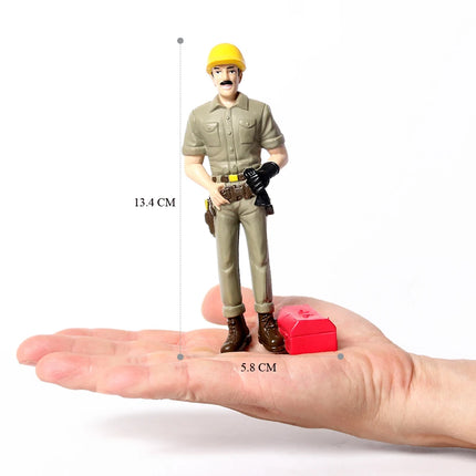 Realistic Pretend Professional Career Figures - Plastic Models of People from around the World Educational Toy Gift for Children