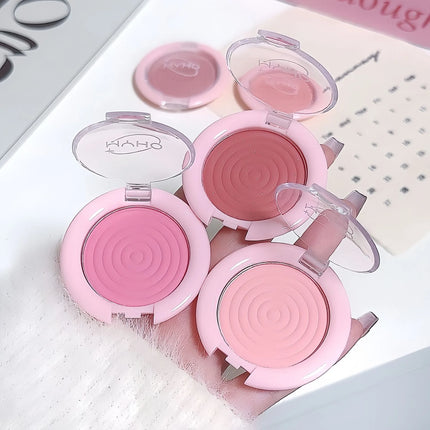 1Pc Monochrome Blush Face Mineral Pigment Peach Orange Nude Pink Matte Natural Blush Contour Shadow Cheek Blusher Cosmetics