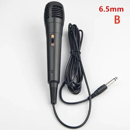 Professional Wired Dynamic Microphone Vocal Mic for Karaoke Recording 6.35mm /3.5mm Voice Tube