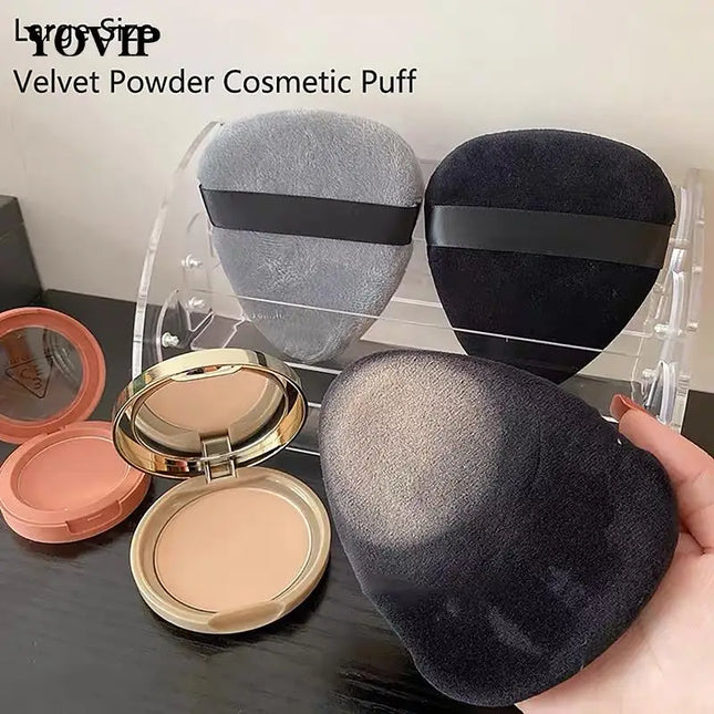 1Pc Women Large Drop Shape Velvet Powder Cosmetic Puff Soft Makeup Sponge Foundation Cream Beauty Make Up Powder Tools