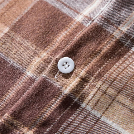 Autumn Hot Sale Of The Season Men's Plaid Hooded Casual Shirt Independent Station Cross-Border Checkered Hoodie Style Floral Patchwork
