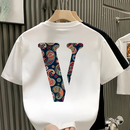 2026 Summer Men's Short-Sleeved Fashion New Product - Multi-purpose Cool Youthful Casual Round-neck Fun Print Cotton T-Shirt Top