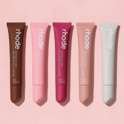 Rhod Lip Balm Moisturizing Mirror Long-Lasting Lip Gloss Ribbon Espresso Raspberry Toast Plump Non-Sticky Lip Oil Makeup Cosmetic