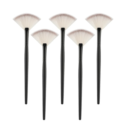 Professional Handmade Makeup Brushes Soft Saibikoho Goat Hair Small Fan Highlighter Eye Shadow Brush Ebony Handle Make Up Brush