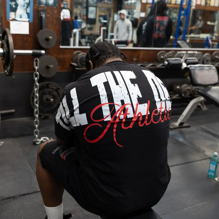 TILL THE DEATH Shirt TTD Athletics Oversized Tee in Black US SIZE Shirt Powerwing Shirt
