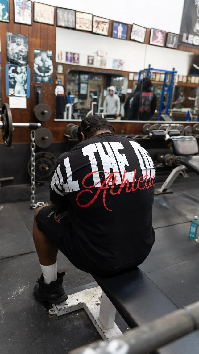TILL THE DEATH Shirt TTD Athletics Oversized Tee in Black US SIZE Shirt Powerwing Shirt