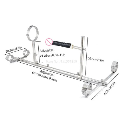 Upgrade New Lock Screw Dog Training Kneeling Metal Stand Frame Sex Position Asist Chair Furniture Sex Toys for Couples Flirting