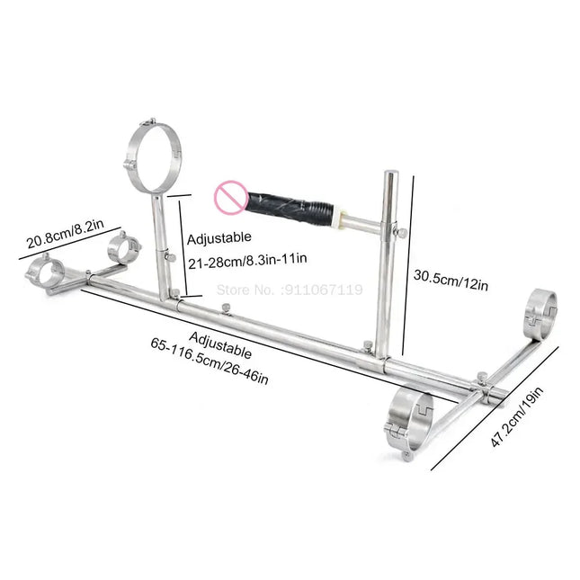 Upgrade New Lock Screw Dog Training Kneeling Metal Stand Frame Sex Position Assist Chair Furniture Sex Toys for Couples Flirting