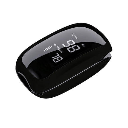 Rechargeable Medical Oximeter Strap Lanyard Fingertip Pulse Oximeter Blood Oxygen Saturation Monitor Digital LED Display Child