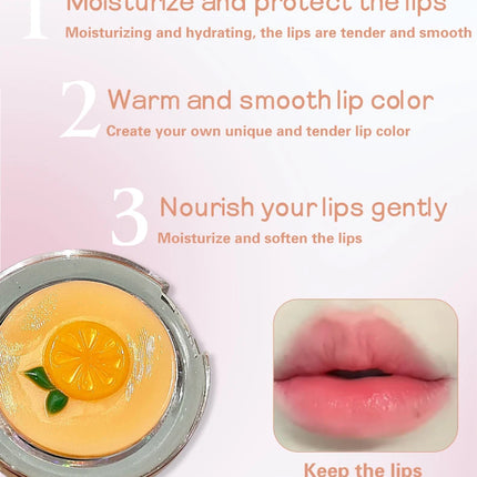 Herorange Nude Tinted Lip Balm Moisturizing Anti-Drying Autumn and Winter Lip Care Lightens Lip Lines Color-Changing Lip Balm