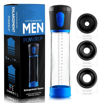 Electric Penis Pump Penis Enlarger Vacuum Pump Sex Toys for Men Penile Bigger Trainer Adult Male Masturbator Penis Enlargement