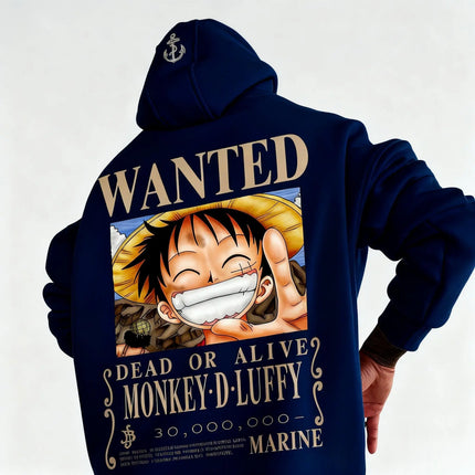Autumn Fashion One Piece Luffy Anime Print Hoodie Men Women Streetwear Casual Cosplay Pullover Sweatshirt Long Sleeves Jacket