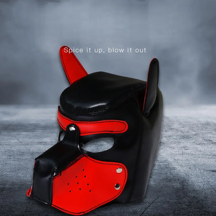 SM sex dog head mask for men and women to wear head covers for role-playing adult sex toys