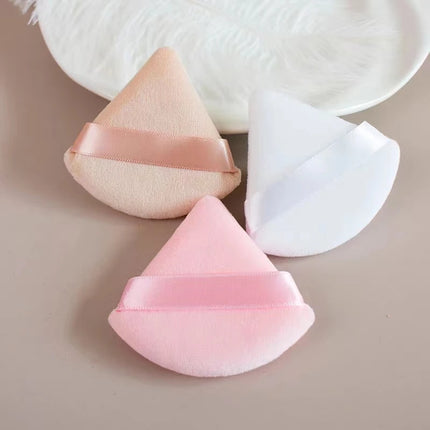 6 Pack Velvet Powder Puffs For Perfect Makeup Finish Soft And Lightweight  Makeup Sponge  powder puffs triangle