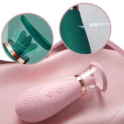 Clitoral Sucking Vibrator Licking Nipple Stimulator Multi Modes Vibration Adult Sex Toy for Women Masturbation Vibration Toy
