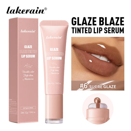 6 Colors Lip Gloss Glowy Balm Tinted Lip Moisturizer Repairing Nourishing Lip Tint Glow Liquid Lip Gel Hydrating Lips Care
