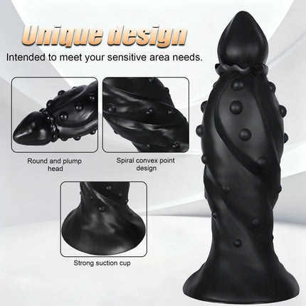 Huge Fantasy Anal Plug Black Big Monster Anal Butt Plug Adult Sex Toys Anal Dildo Dilator Training Expansion for Gay Men Women