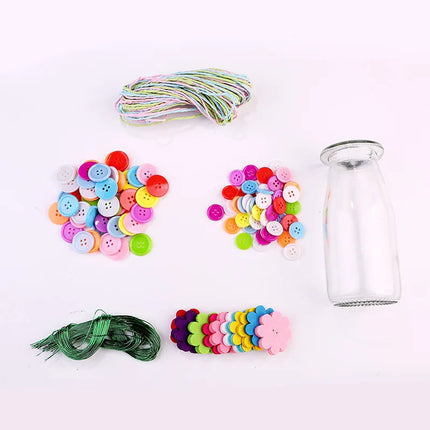 DIY Flower Toys Handmade Children Crafts Kids Educational Creative Toys Kids Make Your Own Bouquet Art Project Activity Gift