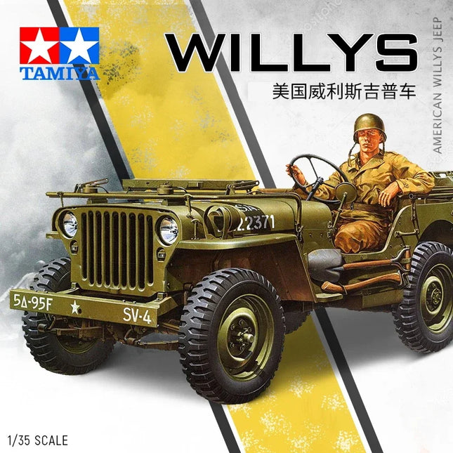 Tamiya 1/35 35219 Military Assembly Car Model Kit  American Willis Jeep Plastic Model Kit