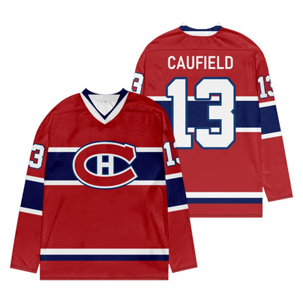Merch Montreal Canadiens Team Hockey Jersey V-Neck Long Sleeve Athletic Sweatshirt Women Men Player Cosplay Top Shirts