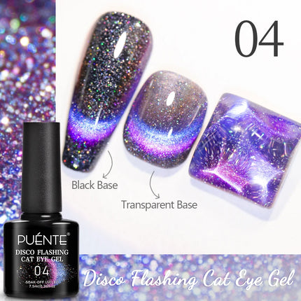 7.5ML Amber Moonlight Cat Magnetic Gel High Glossy Luxury Coffee Series Cat Eye Gel Soak Off UV Semi-Permanent Nail Art Varnish